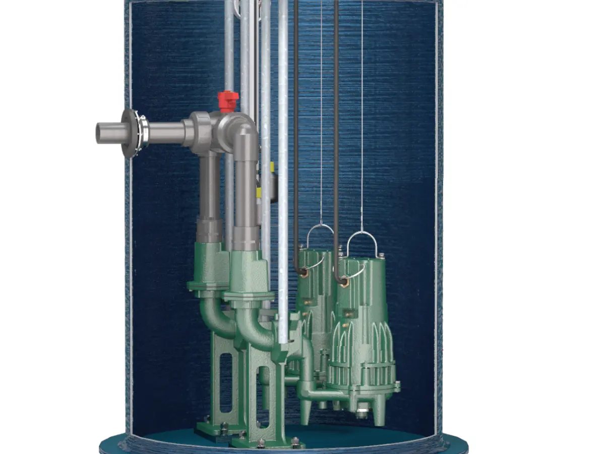 Componentes del carcamo de bombeo