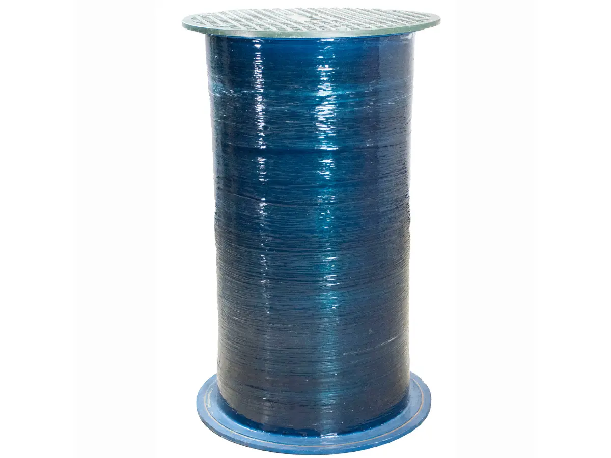 Carcamo de fibra de vidrio con tapa de aluminio